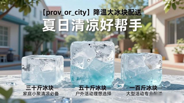 廊坊降温大冰块配送_海鲜排档降温解决方案_高温天气大冰块配送